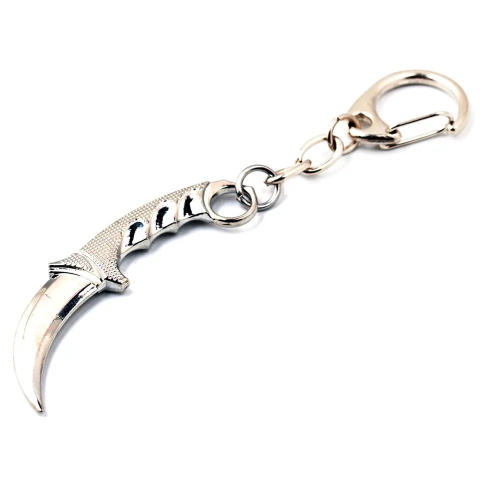 Custom Knife Alloy Model Keychain csgo Keychain Accessories Karambit Keychain