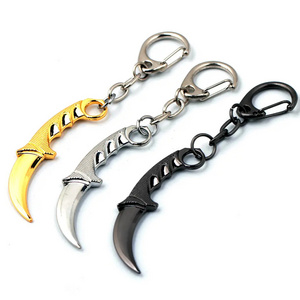 Custom Knife Alloy Model Keychain csgo Keychain Accessories Karambit Keychain