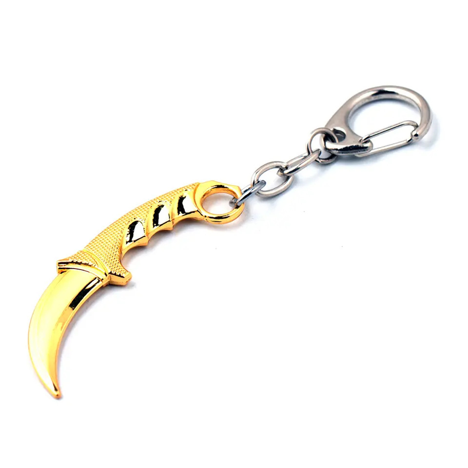 Custom Knife Alloy Model Keychain csgo Keychain Accessories Karambit Keychain