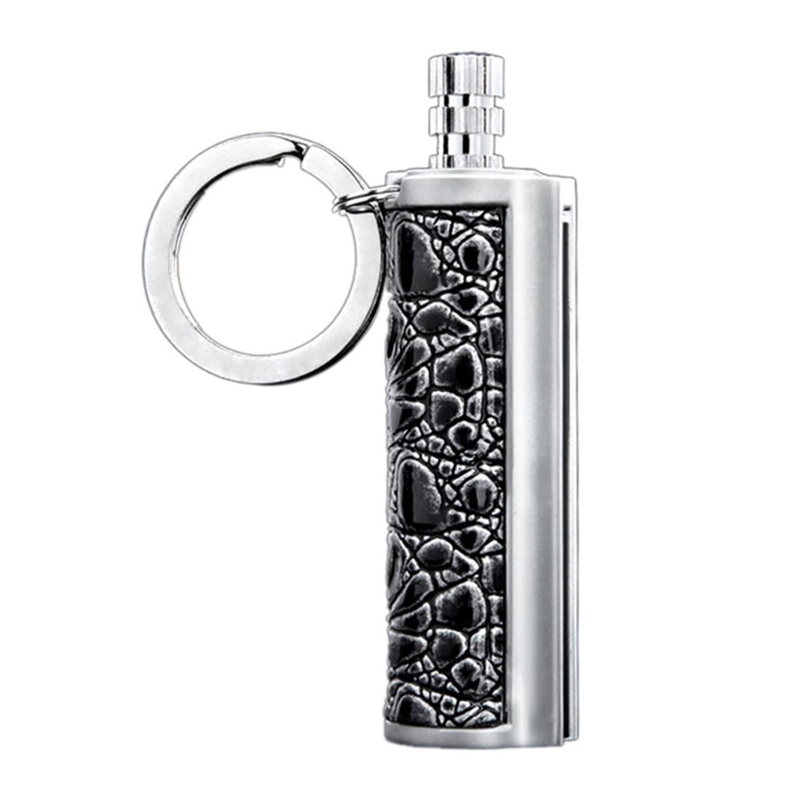 High quality waterproof flint fire starter match lighter keychain