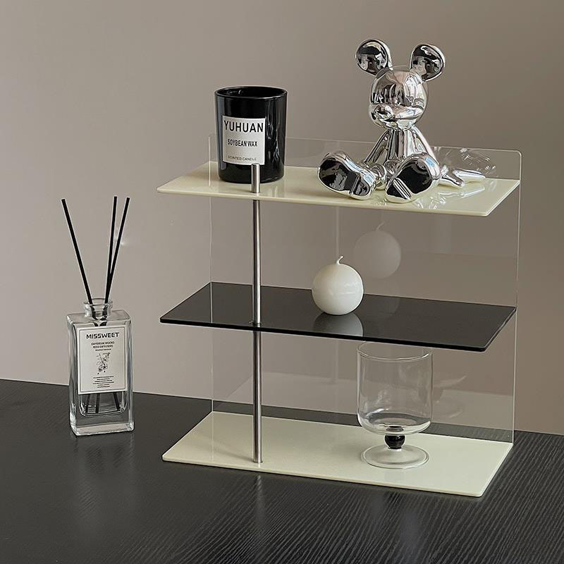 Table top Multi-layer Acrylic Perfume Cup Cosmetics Storage Shelf Cube Storage Organizer Shelves 14 Shelves For Toy Storage