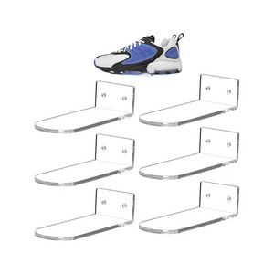 Floating Sneaker Displays Shelves for Wall Mount Clear Acrylic Floating Shelves for Showcase Levitating Shoe Display  Rack