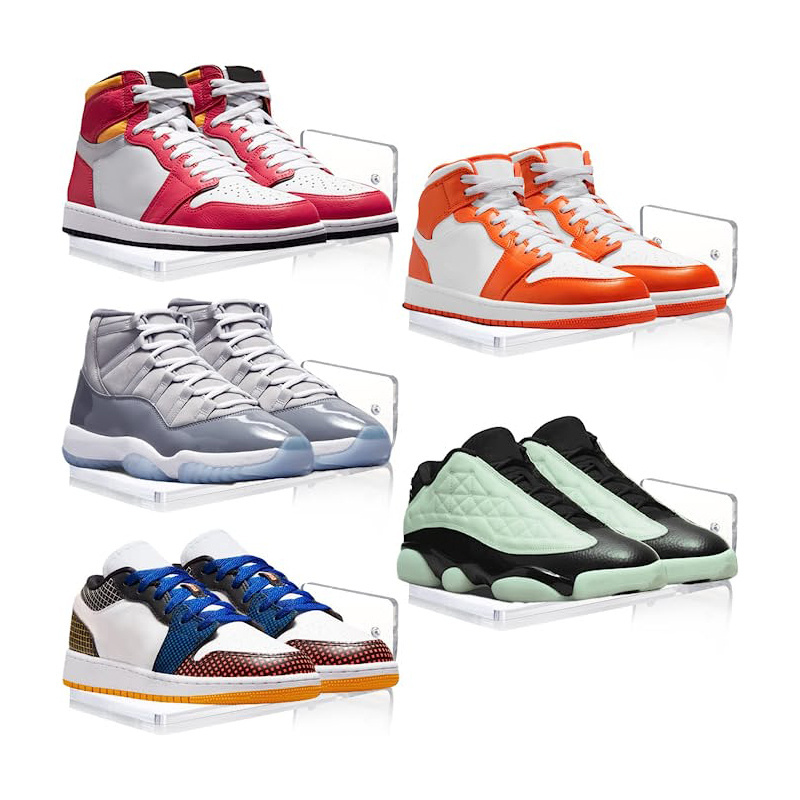 Floating Sneaker Displays Shelves for Wall Mount Clear Acrylic Floating Shelves for Showcase Levitating Shoe Display  Rack