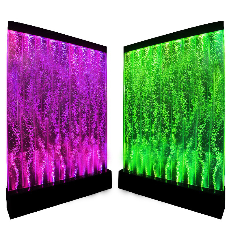 Custom large-scale acrylic water bubble wall screen Acrylic Water Curtain Fountain