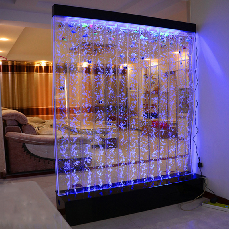 Custom large-scale acrylic water bubble wall screen Acrylic Water Curtain Fountain