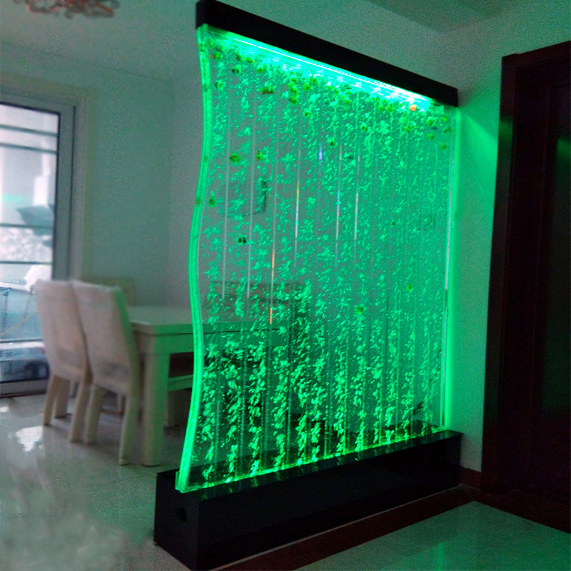 Custom large-scale acrylic water bubble wall screen Acrylic Water Curtain Fountain