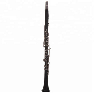 New design 26 keys G tone ebony clarinet nickel plated