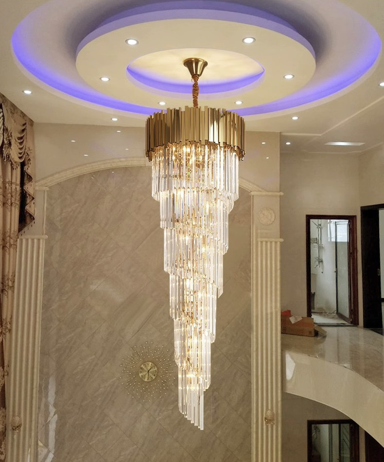 Fashion simplicity bedroom Hotel Cooper Metal Chandelier Chandeliers Light Fixtures Gold Pendant Lights