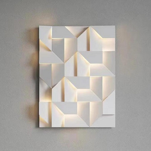 Modern Simple Bedroom Living Room Indoor Lighting Corridor Wall Lamps Decorative Geometric Square Led Wall Light