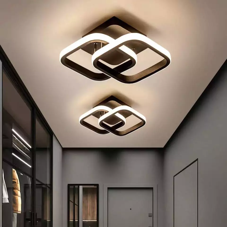 Modern Home Hotel Living Room Decoration Acrylic Led Square Ceiling Lights Fixtures