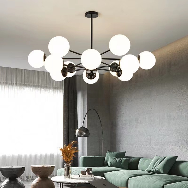 modern home magic bean glass ball chandelier gold sputnik chandeliers for bedroom and living room and kitchen