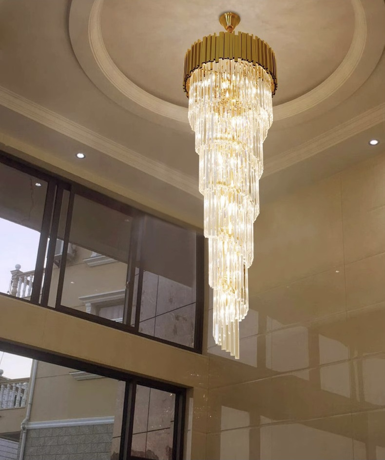 Fashion simplicity bedroom Hotel Cooper Metal Chandelier Chandeliers Light Fixtures Gold Pendant Lights