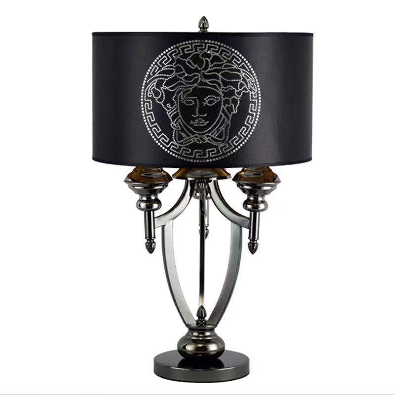 Modern Design Hotel Restaurant Luxury Black Metal Table Lamp