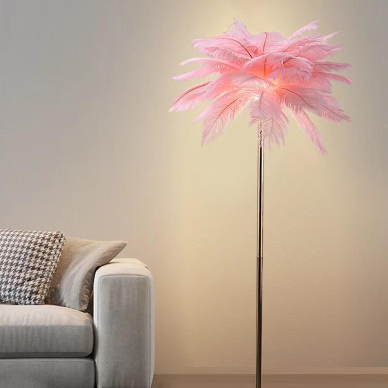 Promotional Wholesale Postmodern Study Beddide Umbrella Industrial Stand Acrylic Glass Led Floor Lamp