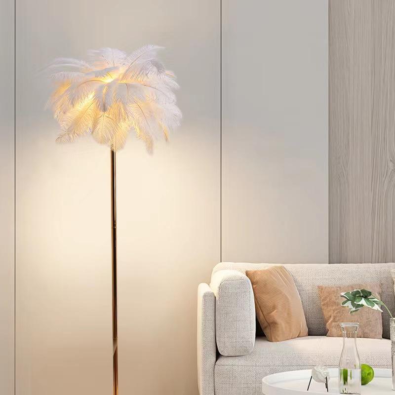 Promotional Wholesale Postmodern Study Beddide Umbrella Industrial Stand Acrylic Glass Led Floor Lamp