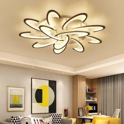 Led Modern Ceiling Lamp Simple Fashion Art 15 Head Chandelier Lighting 160w 220v Luxury Lamps