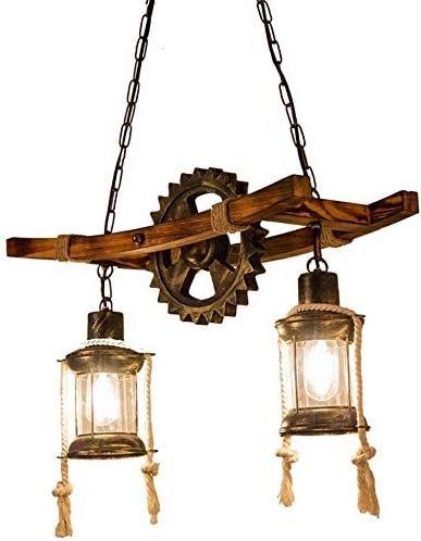 store villa retro old retro farm house chandelier wood chandelier bar creative metal chandelier light