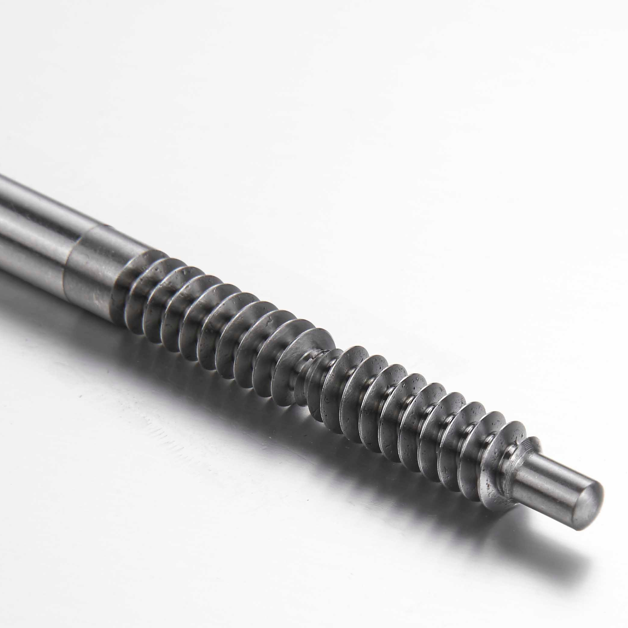 CNC Machining Customized cnc precision turning aluminum shaft worm shaft oem parts component eccentric shaft