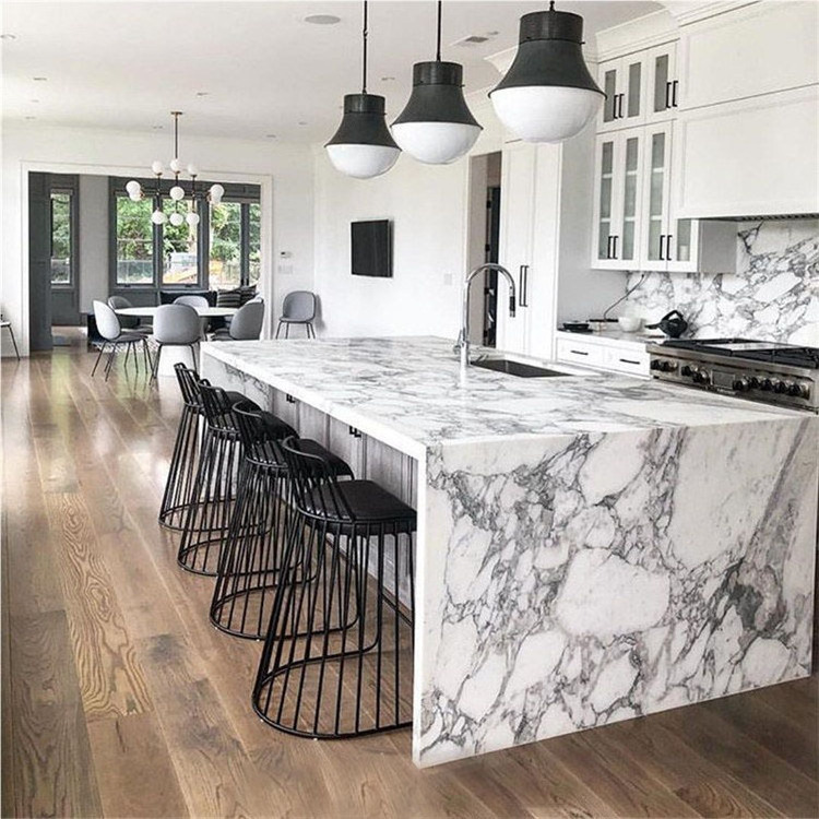 Modern Customized Arabescato Marble Vantity Decorative Countertop for Kitchen