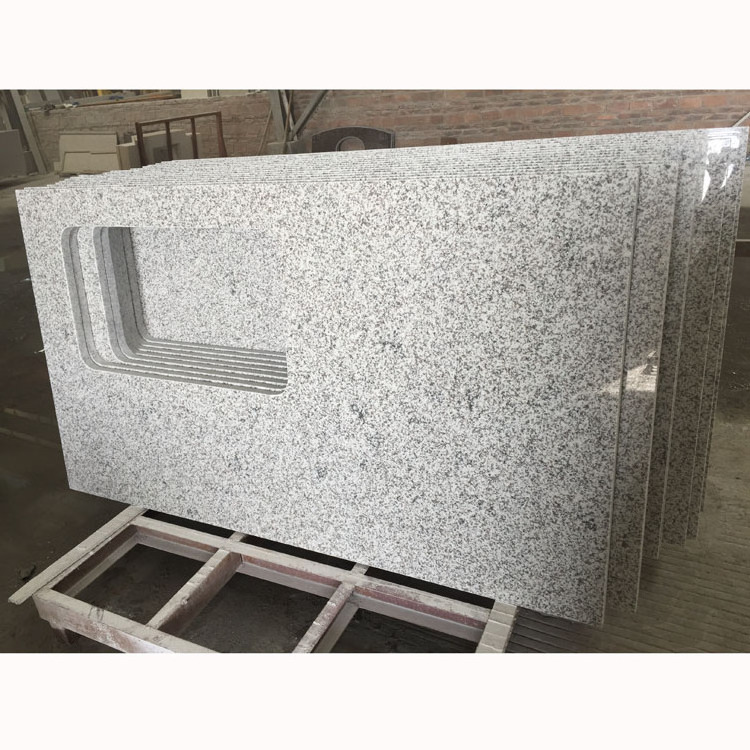 Apartment Project Chinese Prefab granite countertops kitchen Tong White G655 Granite Vanity kitchen Countertops