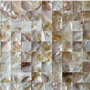 Mother of Pearl Oyster Herringbone Shell Mosaic Tile for Kitchen Backsplashes Bathroom Walls Self-adhesive Mosaic Tile