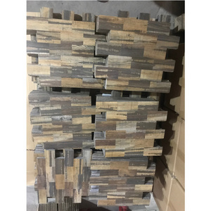 Waterproof 3D peel and stick wood stone texture wallpaper backsplash PVC wall floor peel and stick tile