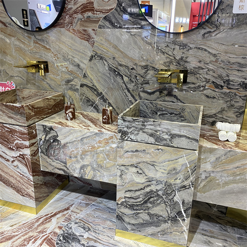 Newstar Polished Surface Beautiful Luxury Marble Slabs Floor Tile Marble Monica Red Marble Slab