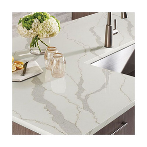 Newstar Light Luxury calacatta quartz slab stone countertop for Living Room Furniture