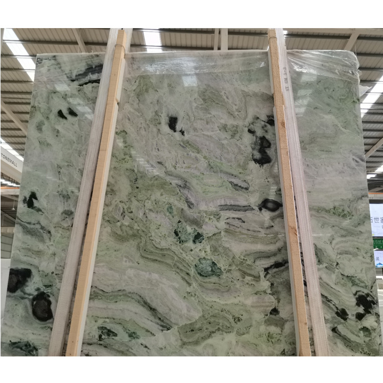 Light Onyx Green Marble Stone Big Slab Tile Jade Green Marble for Wall Floor Countertop Tabletop