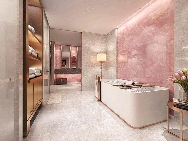 Mewstar Stone Natural Pink Onyx Marble Countertop Bathroom Kitchen Countertops Island Vanity Marble Slabs