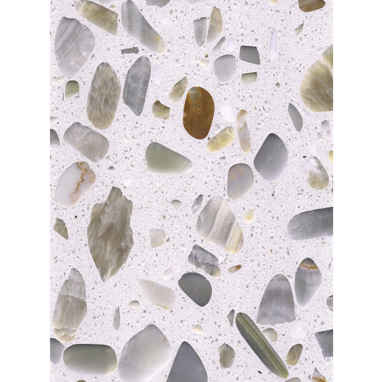 Transparent onyx terazzo stone backlit wall floor slabs tiles terazo gemstone gravel stone onyx terrazzo