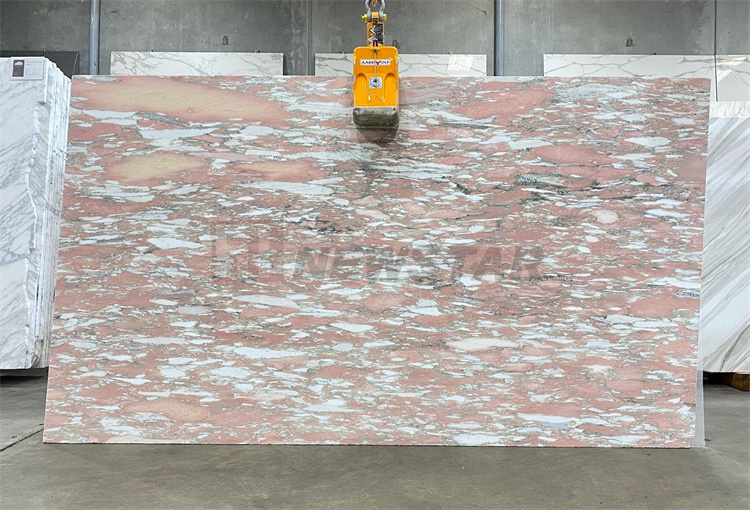 Newstar Natural Slab Tiles Rosa Norwegian Villa Windowsill Kitchen Countertop Background Wall Tiles Marble Slab