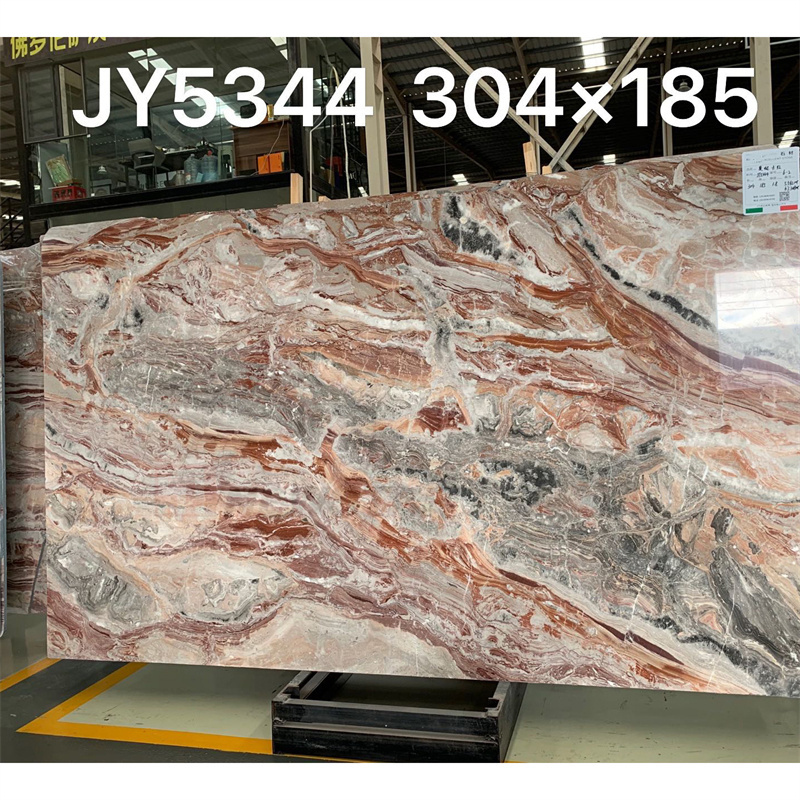 Newstar Polished Surface Beautiful Luxury Marble Slabs Floor Tile Marble Monica Red Marble Slab