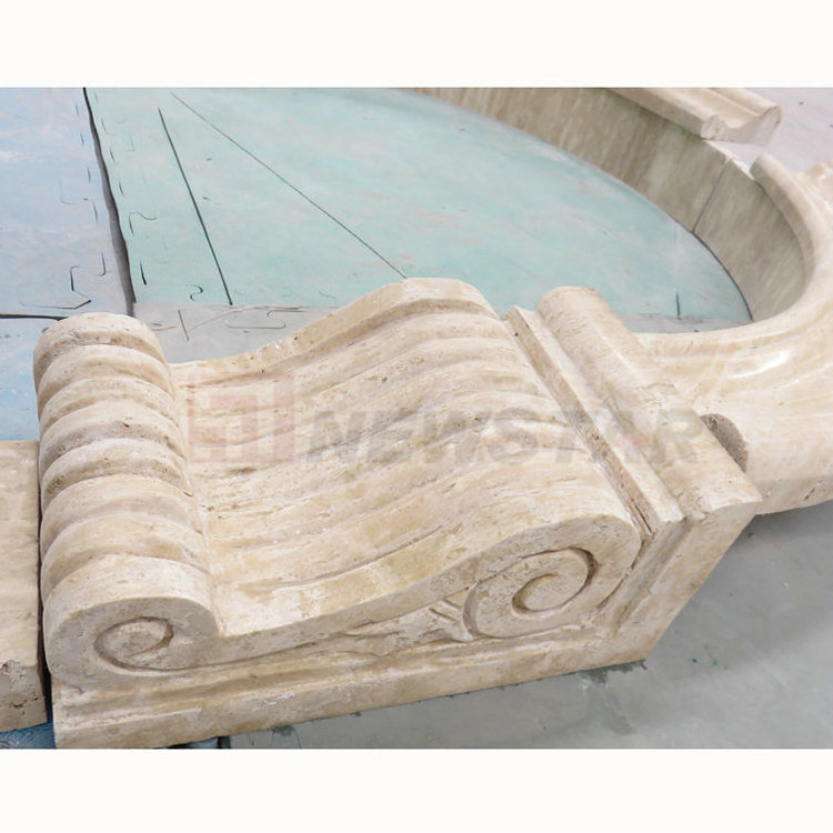 Exterior decoration travertine limestone corbels Travertine exterior stone window sill limestone window arches trim