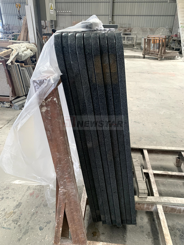 High quality granite tiles 60x120 cm natural stone G684 black  granite kitchen countertop polished big slab wholesale price