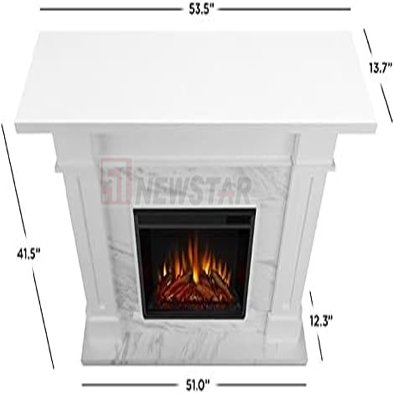 Luxury Portable Fire Pit Table Top Fireplace Marble Fireplace Surround Indoor 3D Marble Stone Fireplace Mental