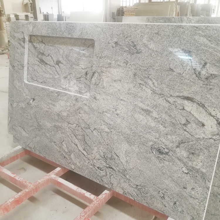 Apartment Project Chinese Prefab granite countertops kitchen Tong White G655 Granite Vanity kitchen Countertops