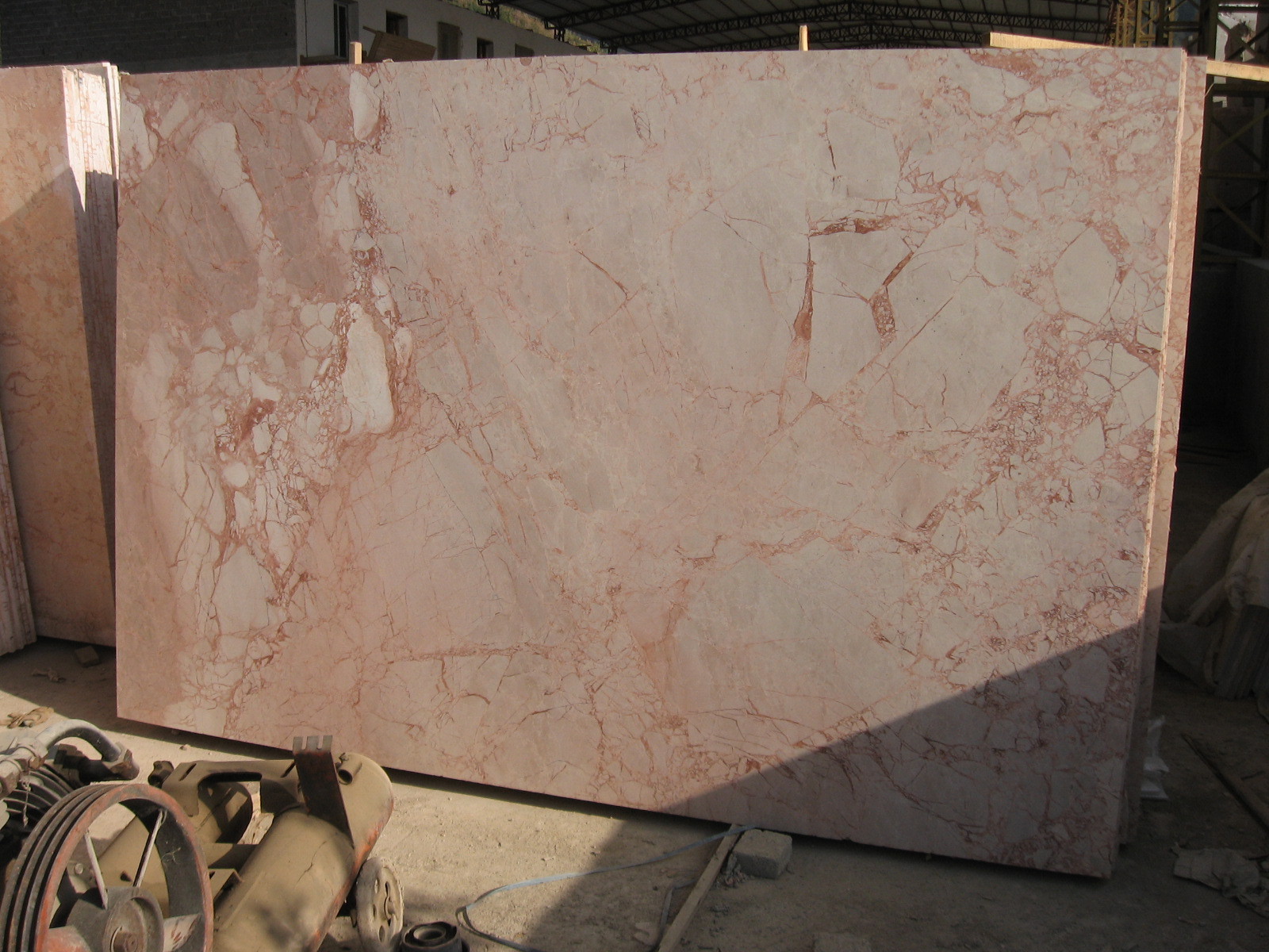 Newstar Natural Stone Polished Pink Cream Rose Marble Slabs for Kitchen Countertop And Floor Slab Tile