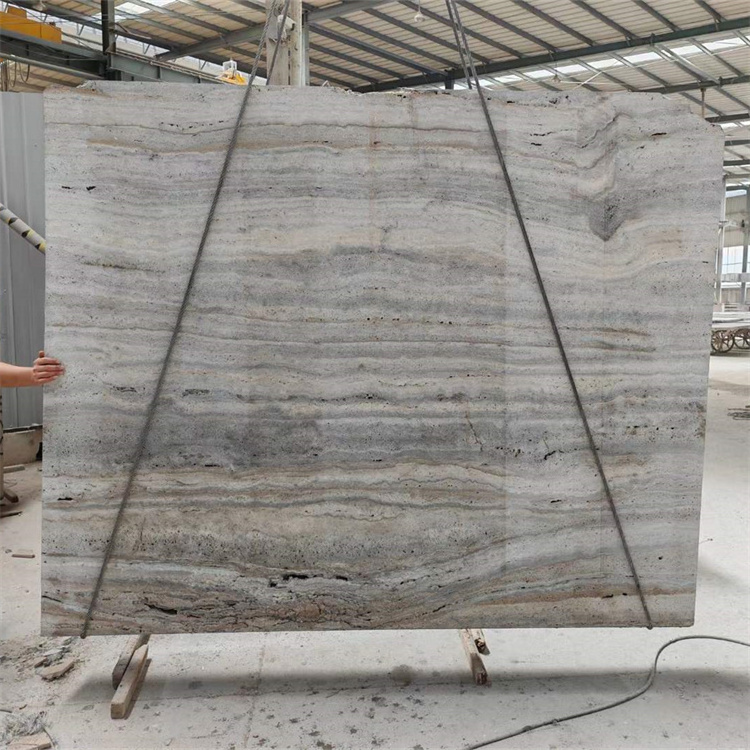 Honed marble countertop dark grey travertine tiles outdoor flooring wall slab natural travertine marble