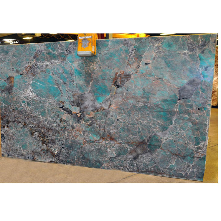 Natural quartzite slab jumbo size amazonite green quartzite slab for kitchen countertop