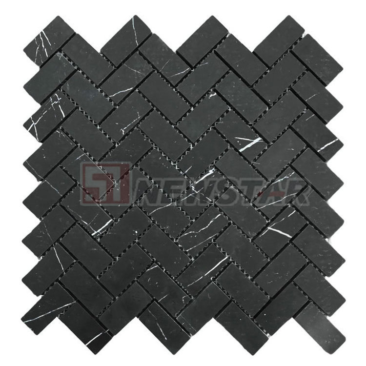 Pebble stone mosaic tile green stone mosaics exterior wall herringbone marble bathroom mosaic tile