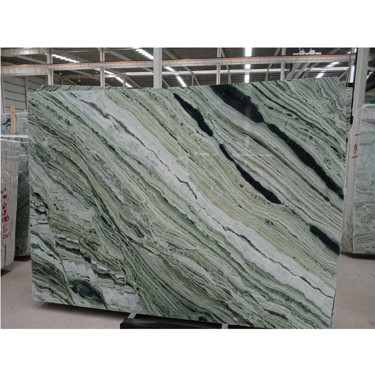 Light Onyx Green Marble Stone Big Slab Tile Jade Green Marble for Wall Floor Countertop Tabletop