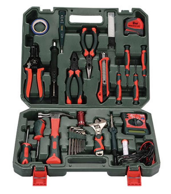 Portable Home Tool Kit, with Plastic Toolbox Storage Case portable craftsman tool box tool sets professional box