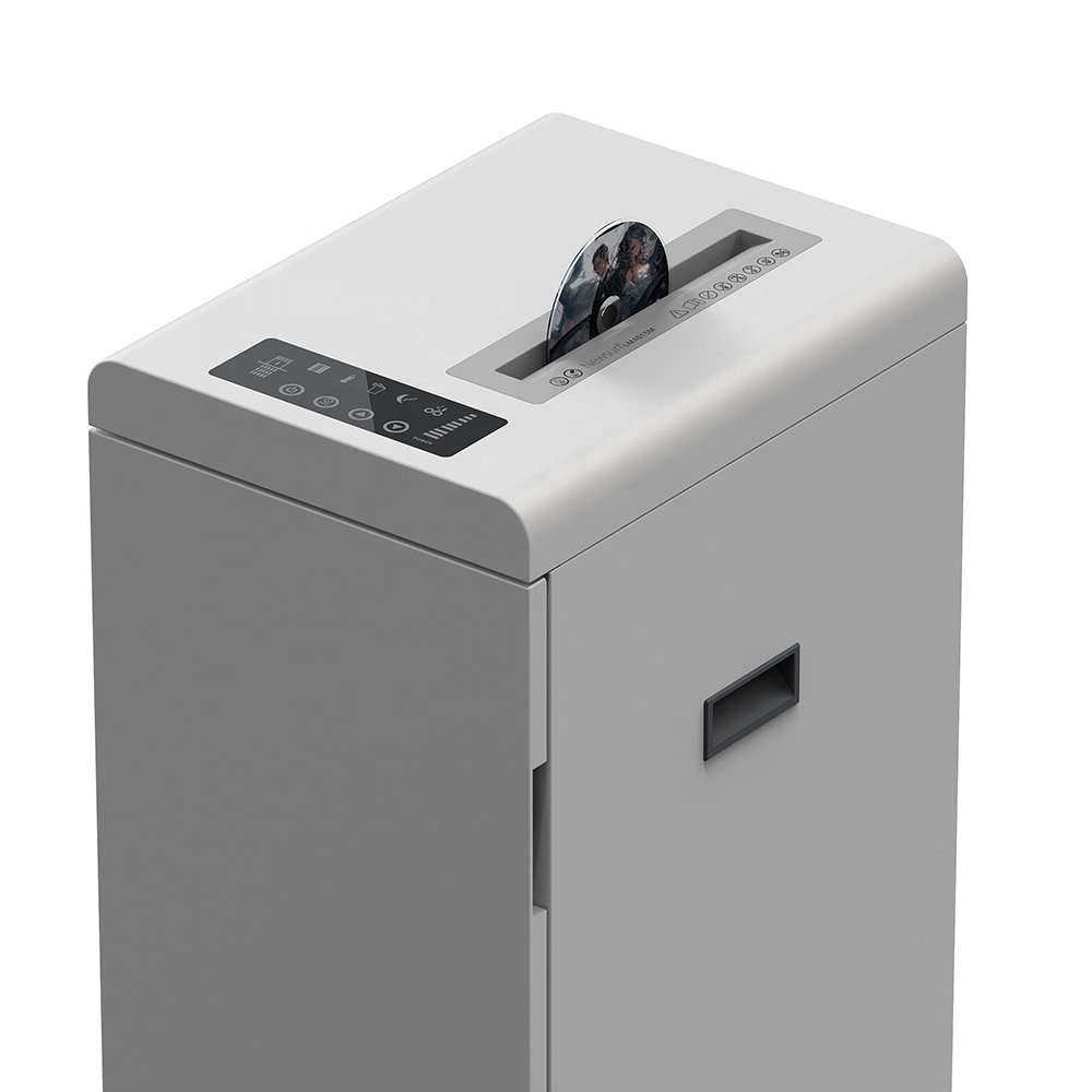 Heavy Duty Commercial Micro Cut 15 Sheets Paper Credit Card CD Shredder LA5015M with Wheels for Office Home Use