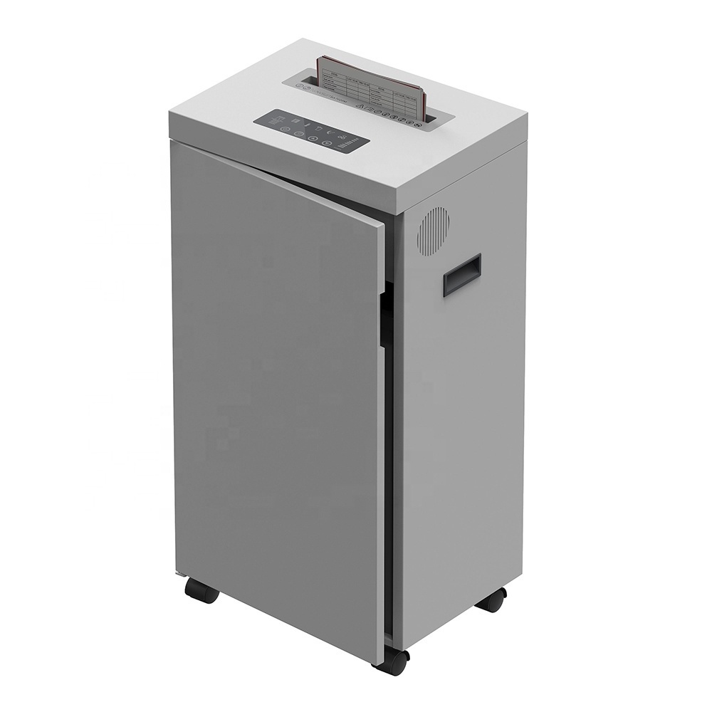 Commercial Heavy Duty Micro Cut 20 Sheets Paper Credit Card CD Shredder BA7020M with Wheels for Office Home Use