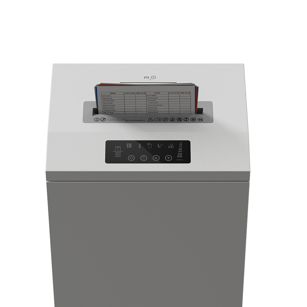 Commercial Heavy Duty Micro Cut 5 Sheets Paper Credit Card CD Shredder BD10505MC Uwith Wheels for Office Home Use