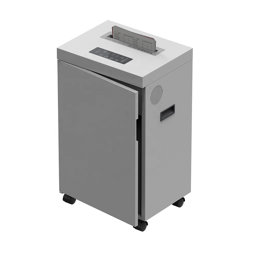 Commercial Heavy Duty Micro Cut 15 Sheets Paper Credit Card CD Shredder BA5015M with Wheels for Office Home Use