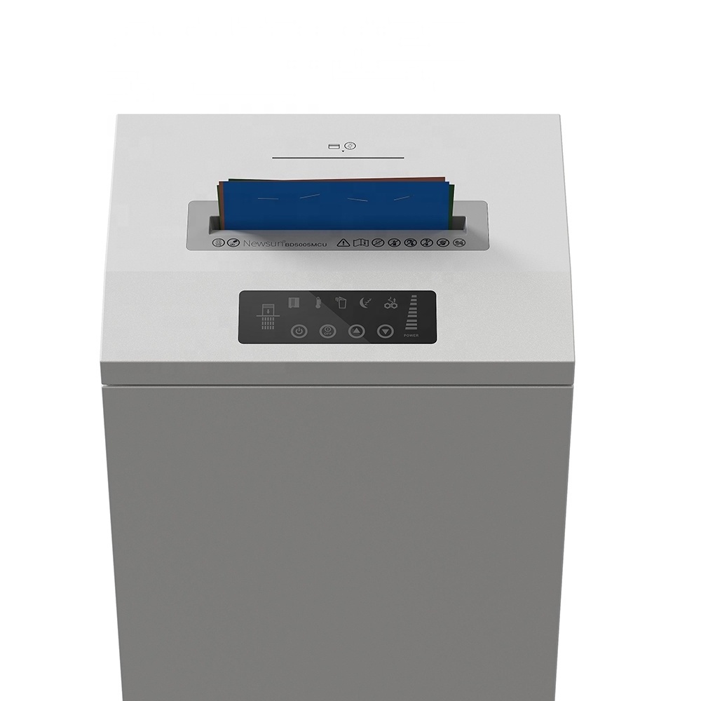 Commercial Heavy Duty Micro Cut 5 Sheets Paper Credit Card CD Shredder BD5005MCU with Wheels for Office Home Use