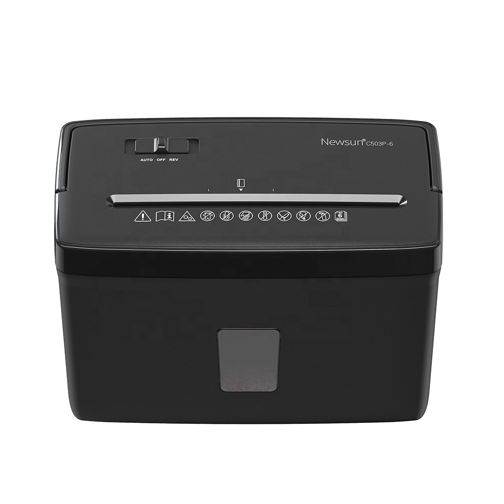 Best China Small mini A4 Cross Cut 6 Sheets Trade Paper Credit Card Shredder for Office and Home Use