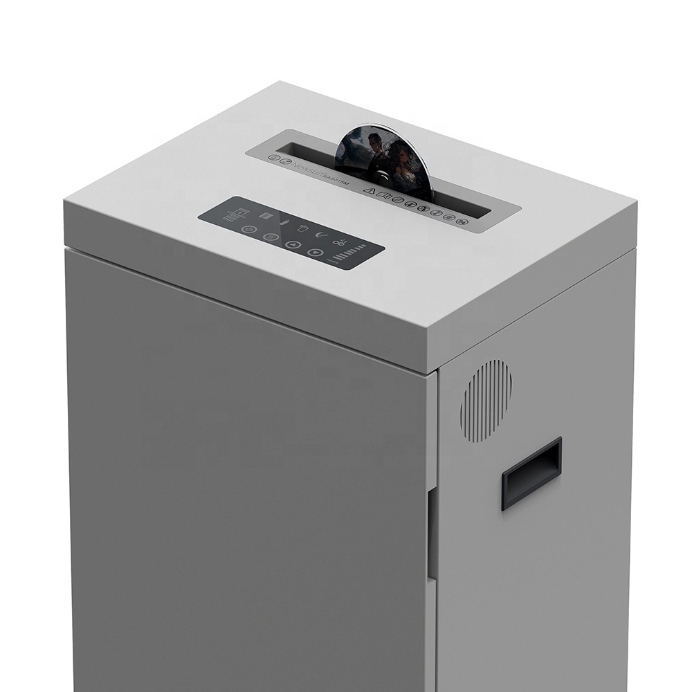 Commercial Heavy Duty Micro Cut 15 Sheets Paper Credit Card CD Shredder BA5015M with Wheels for Office Home Use